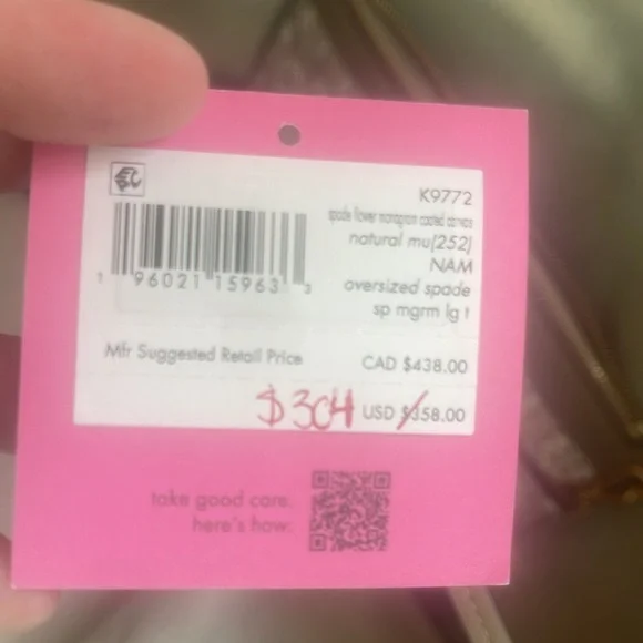 NWT Kate Spade ♠️ Flower monogram coated canvas tote natural multi w/pouch